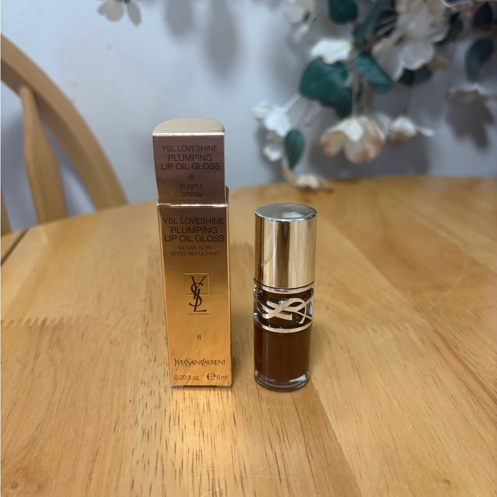 YSL LOVESHINE Plumping Lip Oil Gloss 8 Purple Dream ~ BNIB Authentic NEW 0.20oz